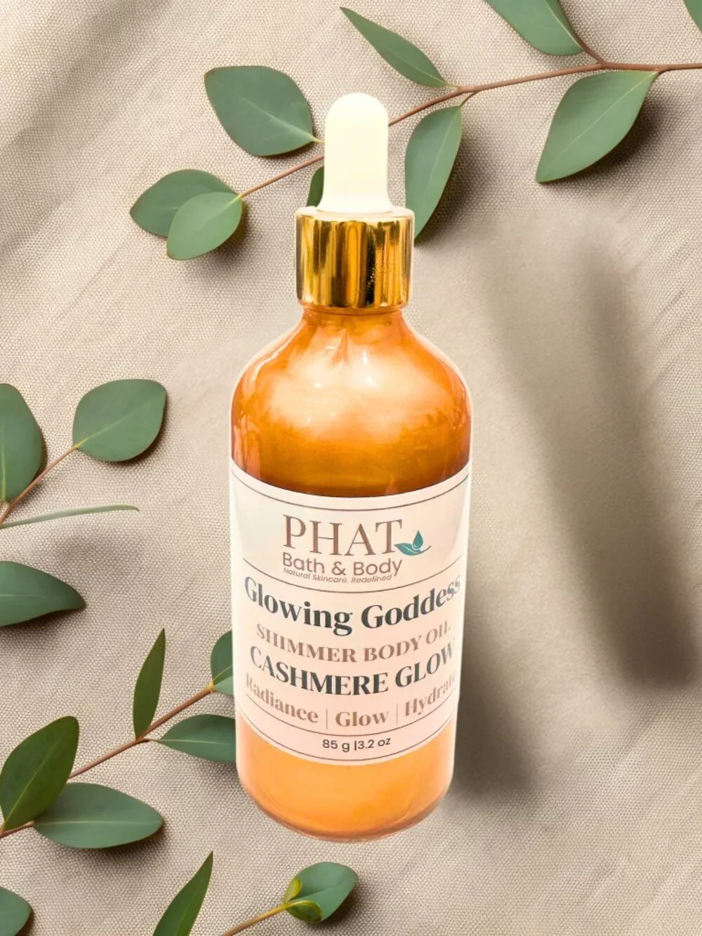 Phat Bath & Body Cashmere Glow Glowing Goddess Shimmer Body Oil